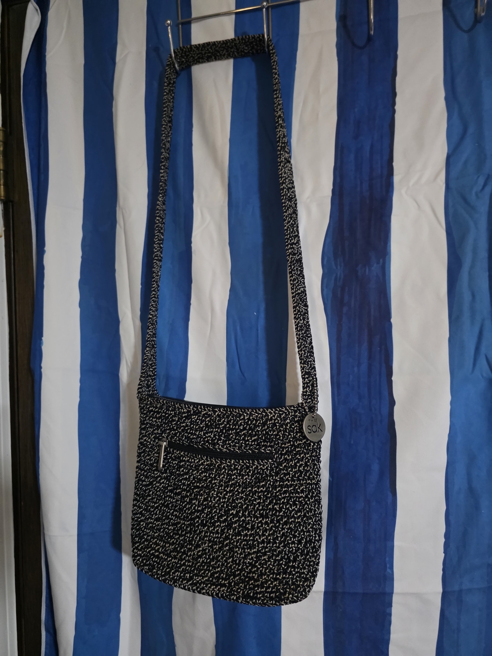 Black & White Pattern Crossbody Bag -            Brand:   The Sac